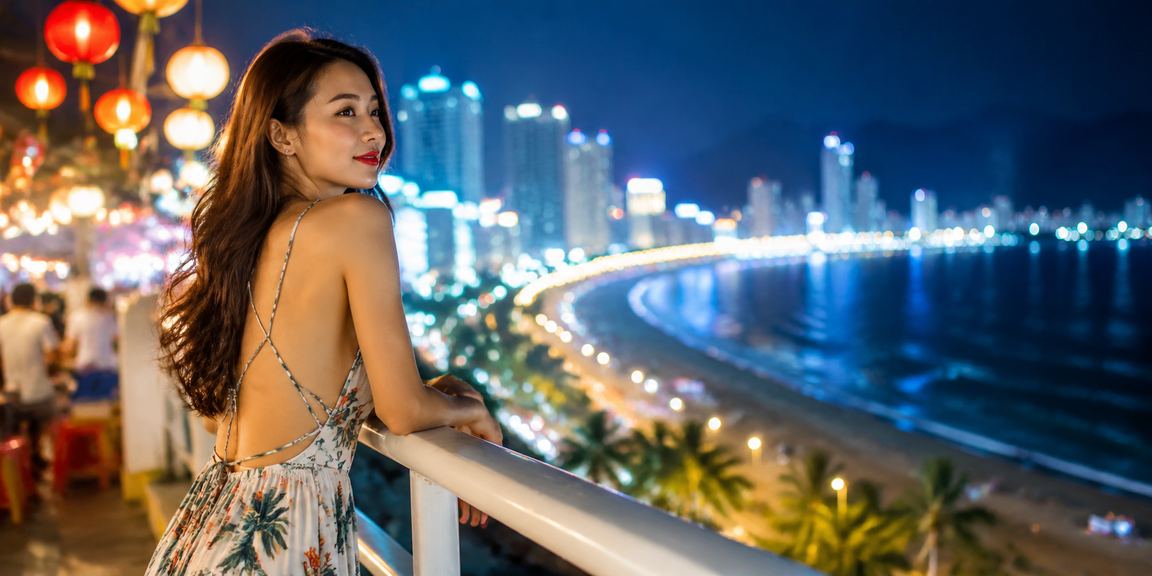 Khu chợ đêm tại Nha Trang minh họa cho sự an toàn và bảo mật