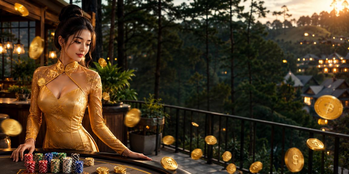 Người chơi nhận thưởng tại casino sang trọng